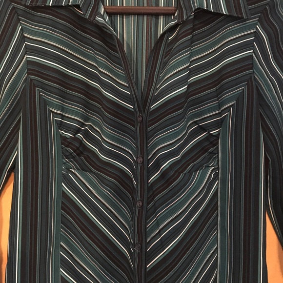 EUC. Striped button down. Maurice’s Size M JR - Picture 2 of 5